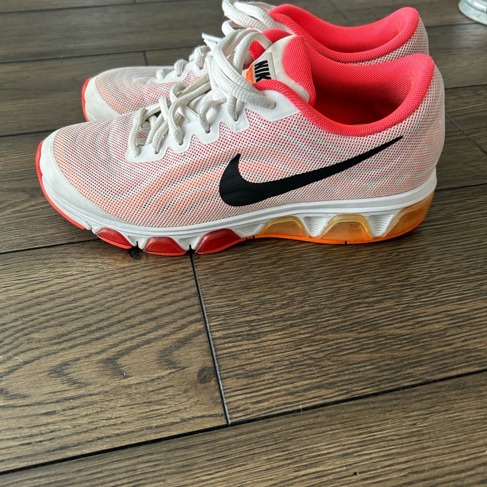 Nike White and Pink Athletic Shoes